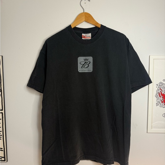 Vintage Budweiser NASCAR Dale Jr Black T-shirt - Picture 2 of 3